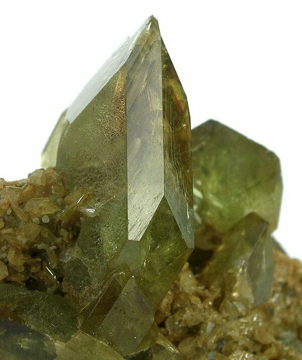 A rough, wedge-shaped Titanite (Sphene) Crystals From Brazil.